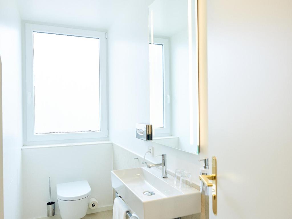 Koupelna v ubytování Hotel Lindenufer