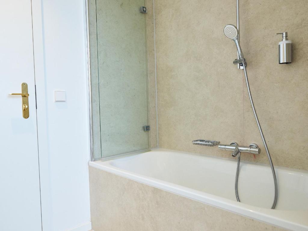 Koupelna v ubytování Hotel Lindenufer