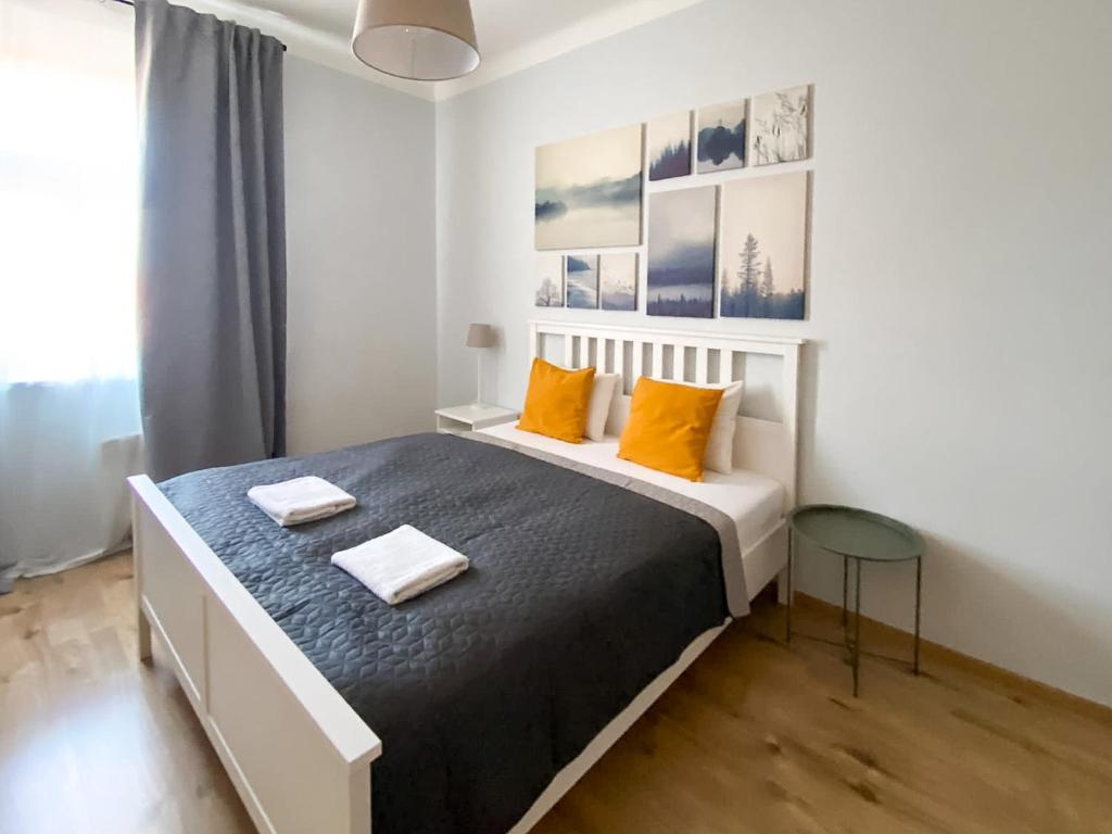 Postel nebo postele na pokoji v ubytování ELSO apartments