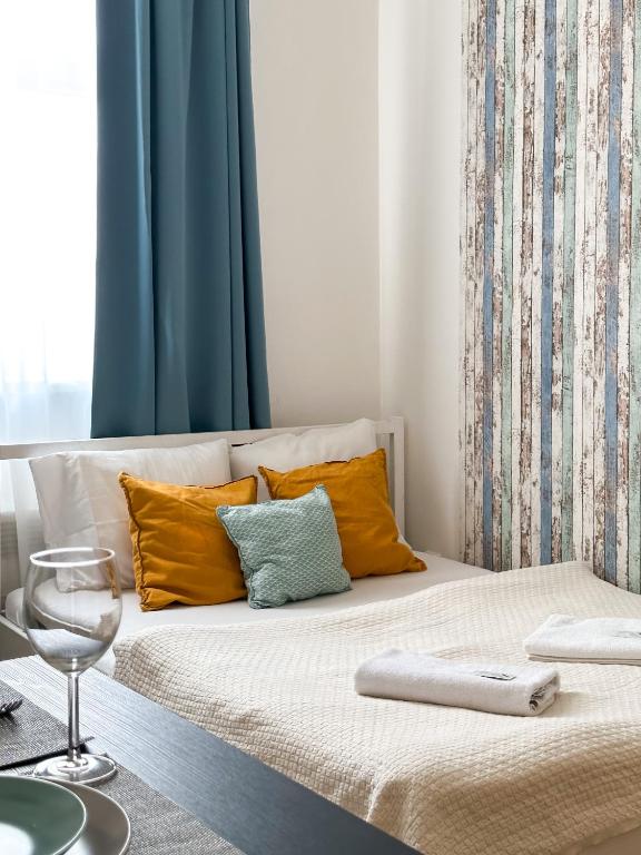 Postel nebo postele na pokoji v ubytování ELSO apartments