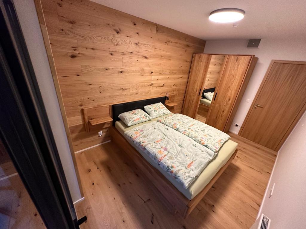 Postel nebo postele na pokoji v ubytování Apartmán Ski & Bike - Protěž