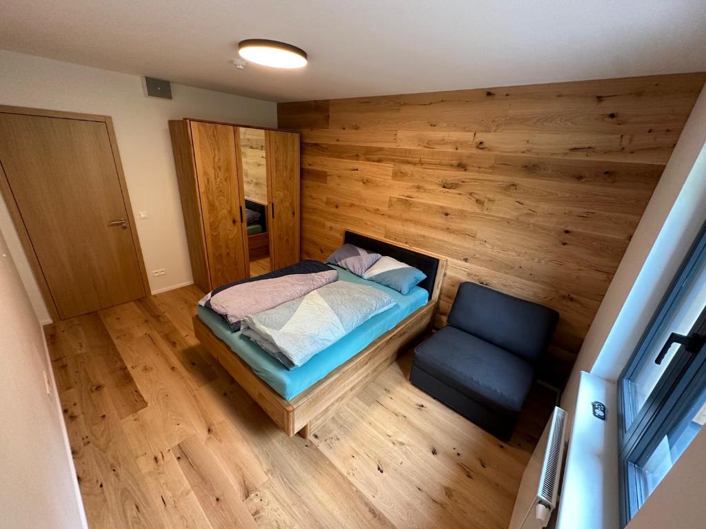 Postel nebo postele na pokoji v ubytování Apartmán Ski & Bike - Protěž