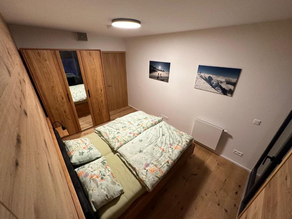 Postel nebo postele na pokoji v ubytování Apartmán Ski & Bike - Protěž
