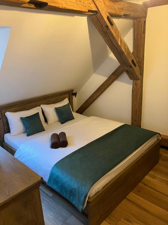 Postel nebo postele na pokoji v ubytování Egrensis Apartments
