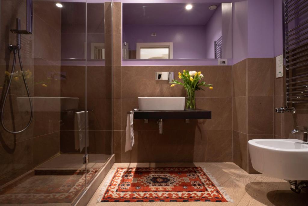 Koupelna v ubytování Hotel Residenza la Ceramica