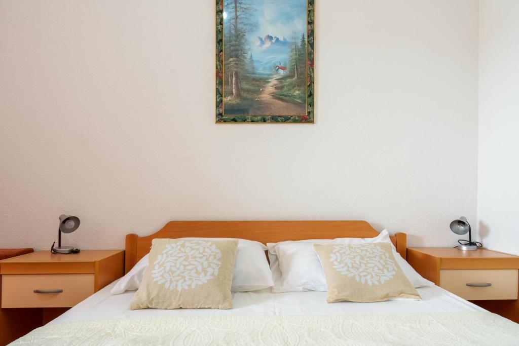 Posteľ alebo postele v izbe v ubytovaní Sea view Apartment Studio for 2-3 people - close to commodities
