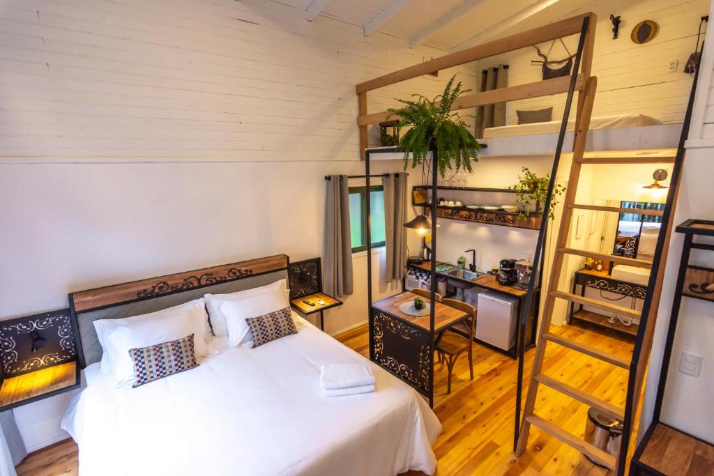 Kuchyň nebo kuchyňský kout v ubytování Lofts Kayser Haus