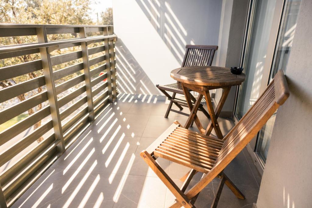 Balkón nebo terasa v ubytování Arrels d'Emporda