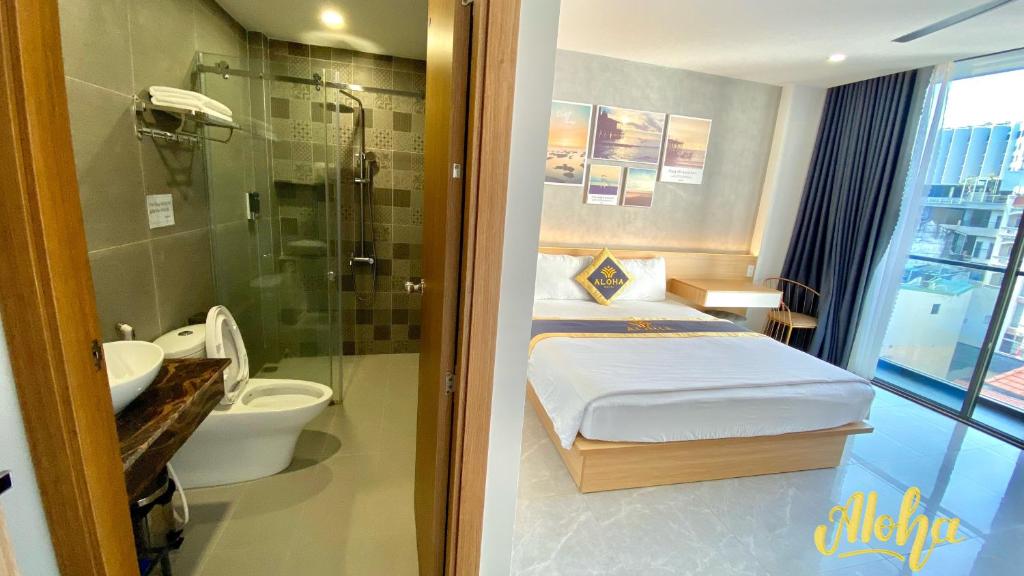 Koupelna v ubytování Aloha Hotel Vung Tau