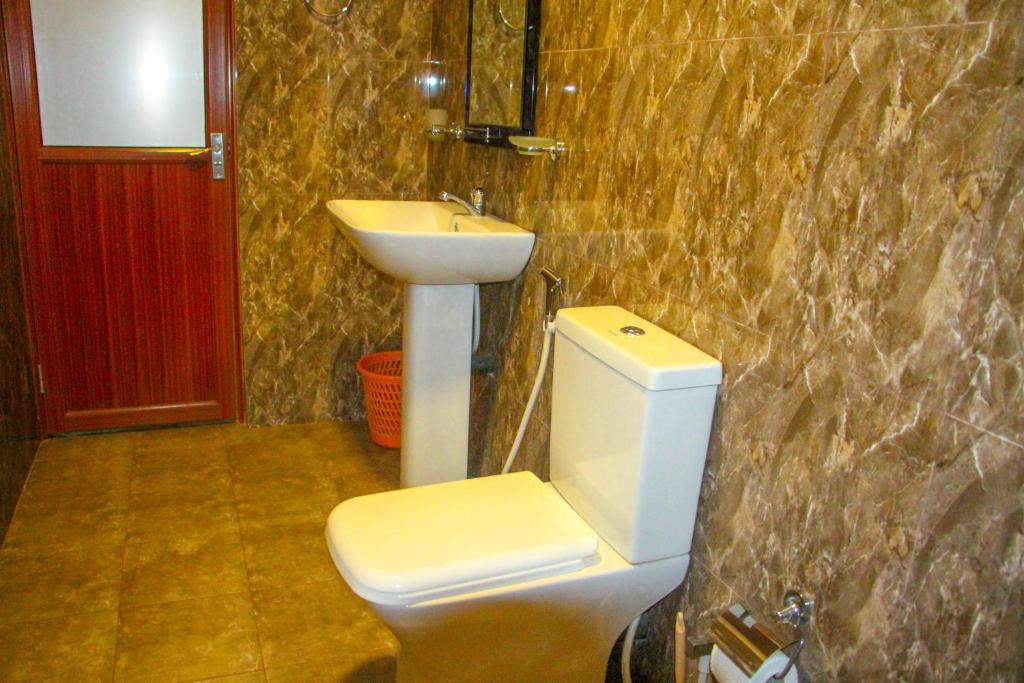 Koupelna v ubytování Sigiri Nisala Villa