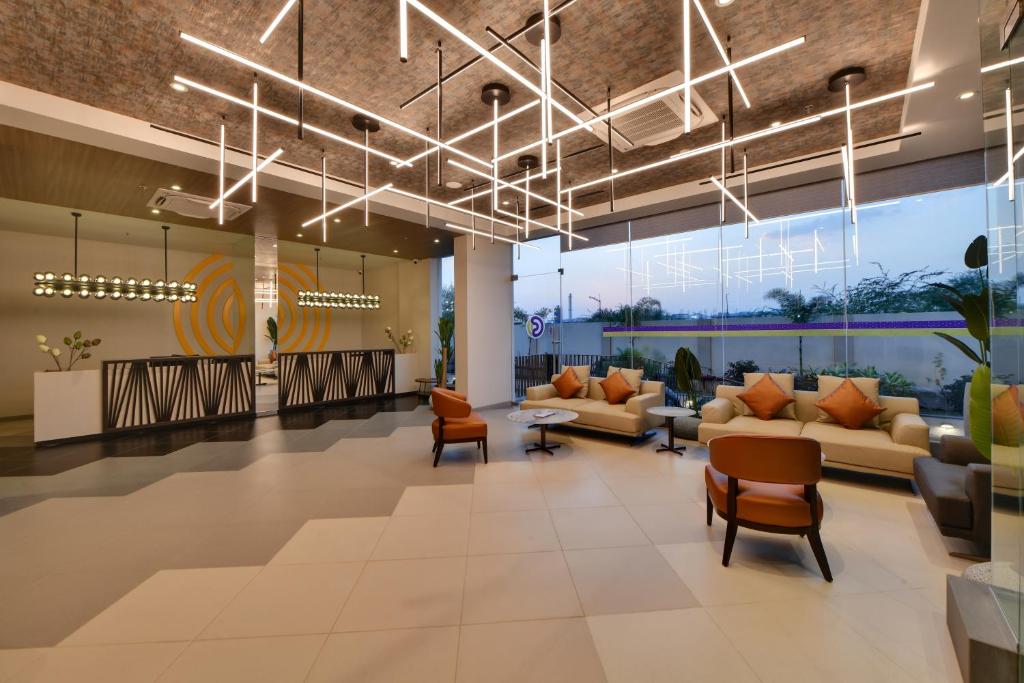 Posezení v ubytování Click Hotel Pithampur