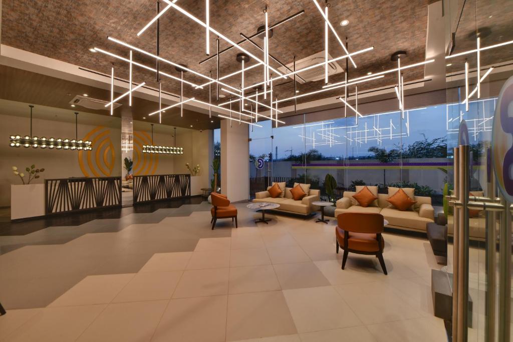 Posezení v ubytování Click Hotel Pithampur