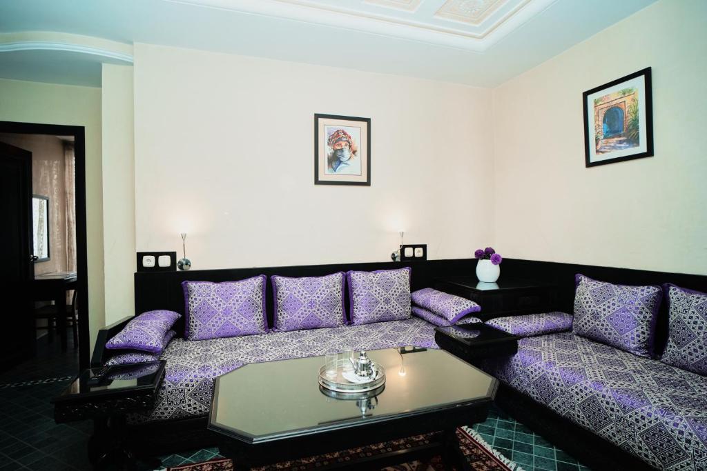 Posezení v ubytování Hôtel Texuda