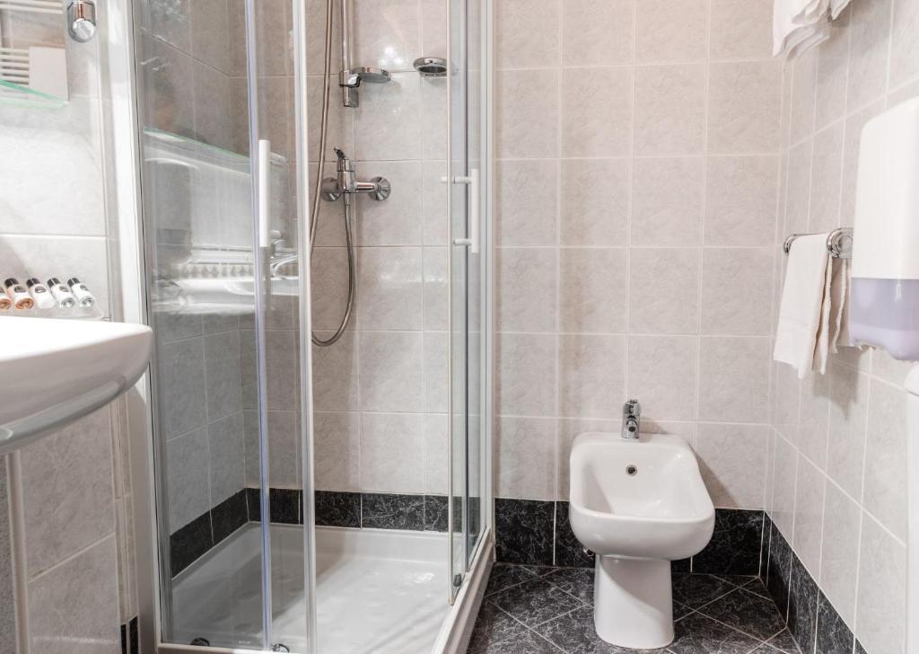 Koupelna v ubytování Hotel Kranjska Gora