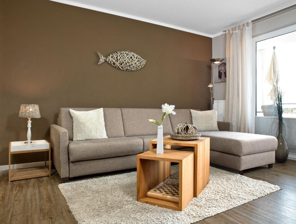Χώρος καθιστικού στο Landhaus Residenz Kirchsee Westwind