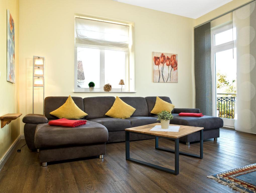 Posezení v ubytování Ostsee Residenz Meeresblick Strandblick