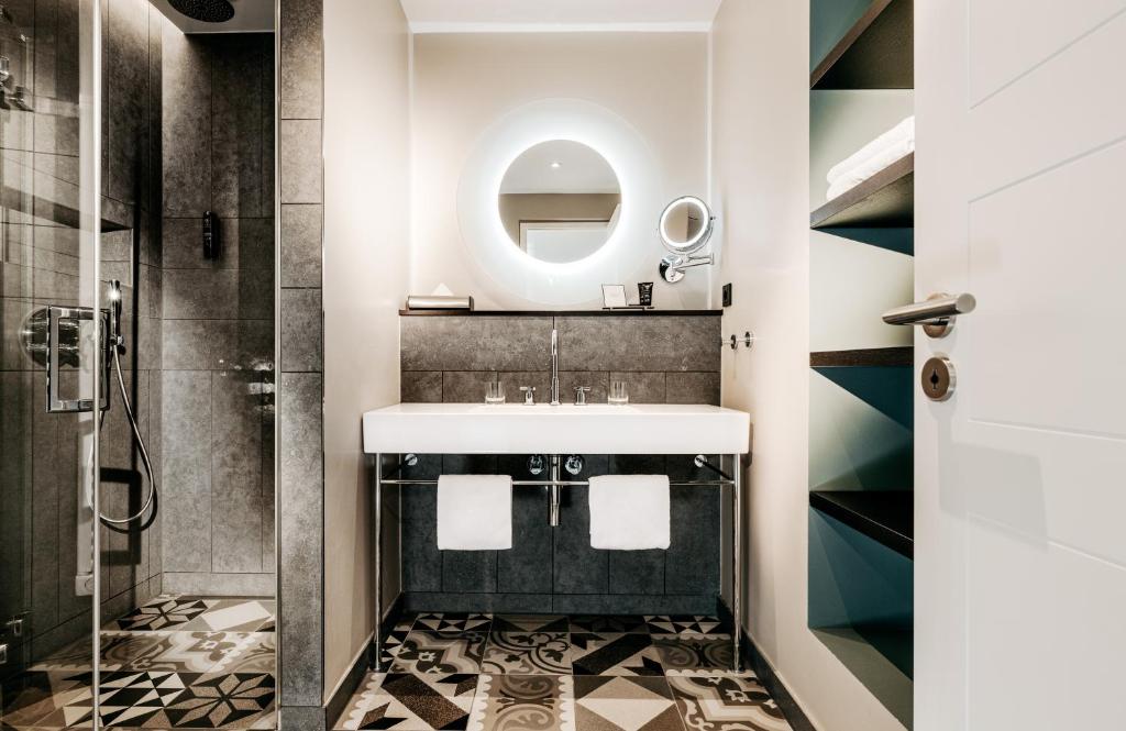 Koupelna v ubytování Hotel am Ochsentor
