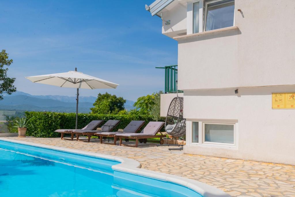 Πισίνα στο ή κοντά στο Villa Vita Croatica