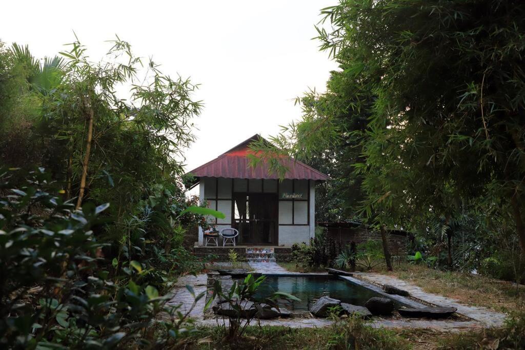 a small house in the middle of a forest at Petrichor - Regenerative Living Experience in Gorubathān