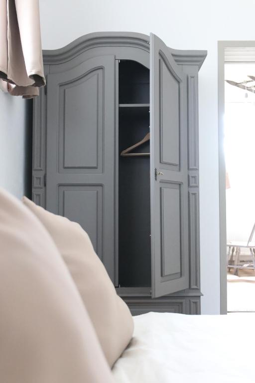 Postel nebo postele na pokoji v ubytování Apartmán MEZI DUBY
