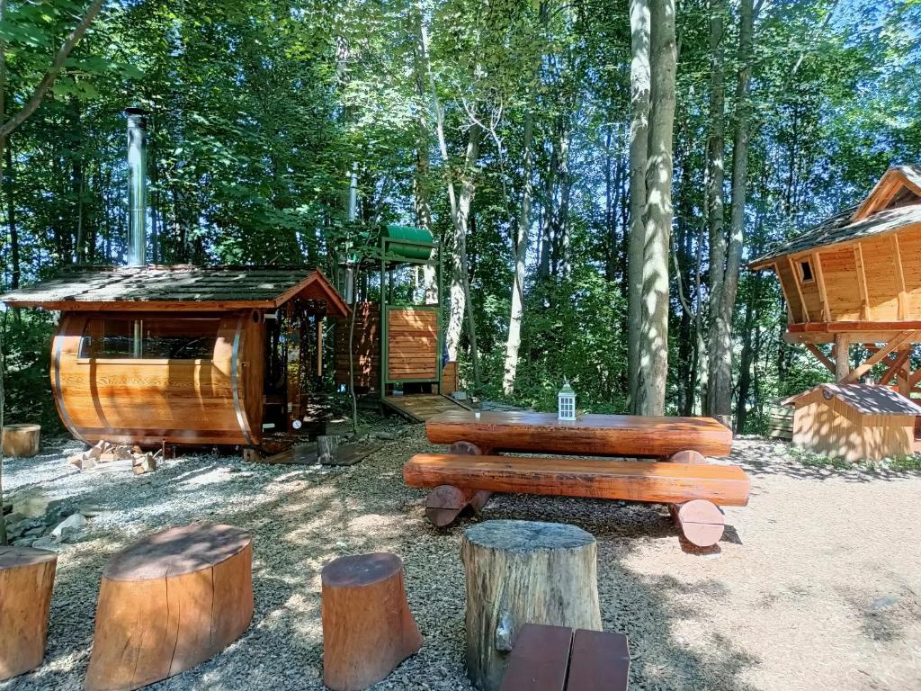 Loodusmaastik of the luxury tent lähedal