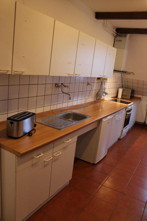 Kuchyň nebo kuchyňský kout v ubytování Das Abendrote Haus