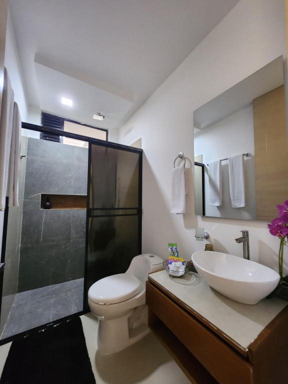 Koupelna v ubytování Amazonia Deluxe Lake Condo
