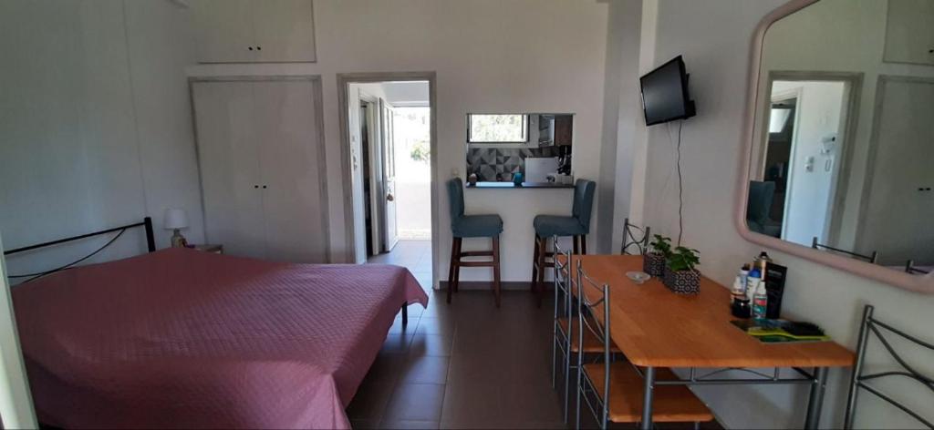 Kuchyň nebo kuchyňský kout v ubytování Leylandi rooms