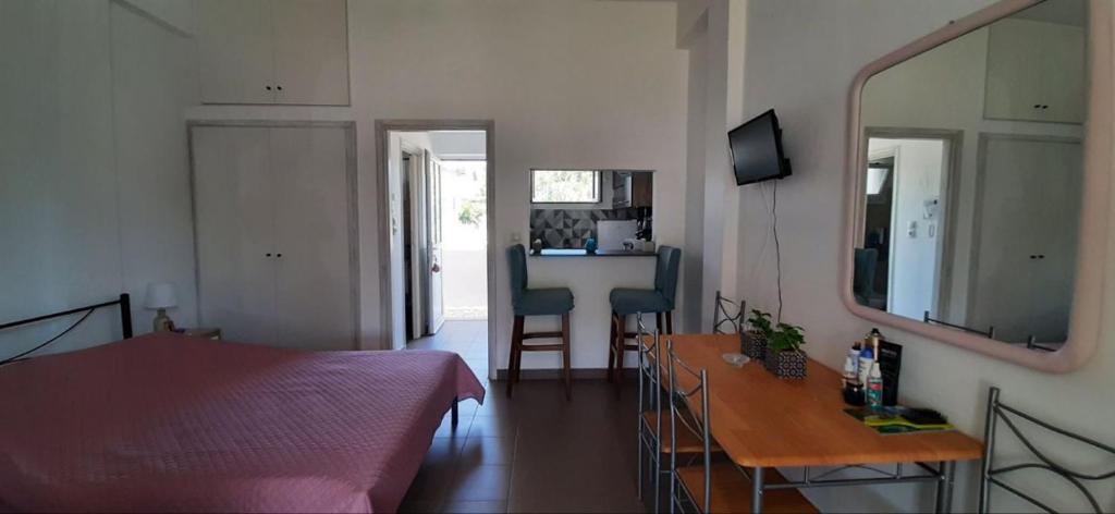TV a/nebo společenská místnost v ubytování Leylandi rooms