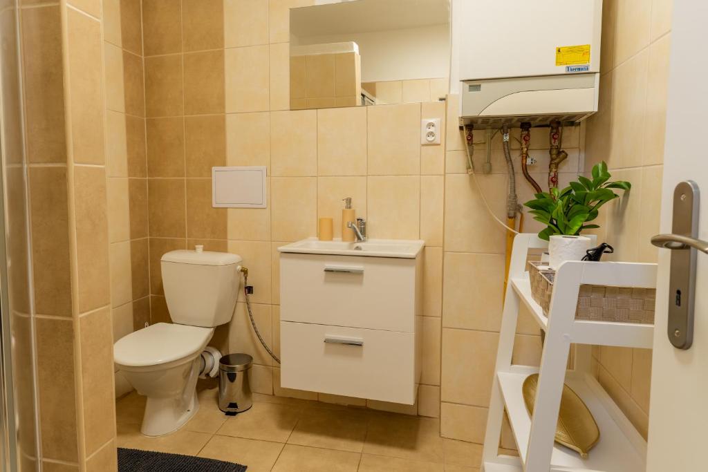Kúpeľňa v ubytovaní Apartmány KRAKENS