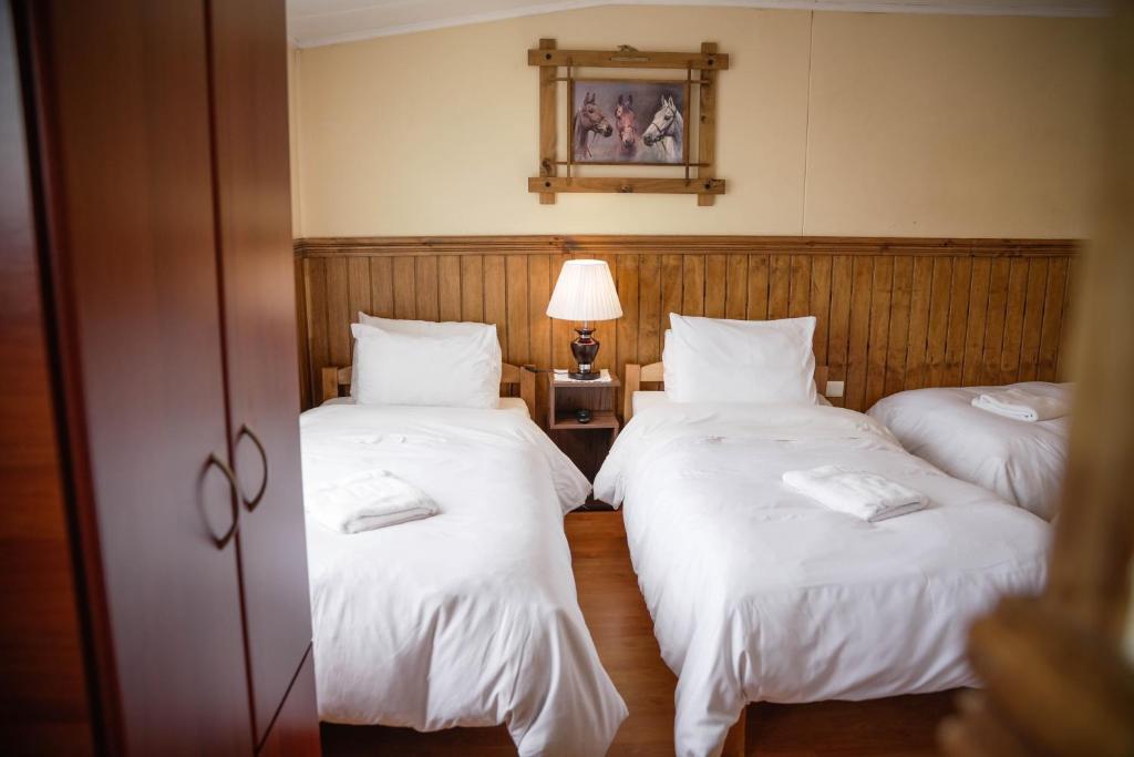 Postel nebo postele na pokoji v ubytování Hostal Hielo Sur