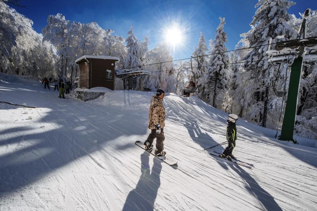 J-H APARTMÁNY HORSKÝ RESORT BUKOVÁ HORA - 100 m od LANOVKY v zimě