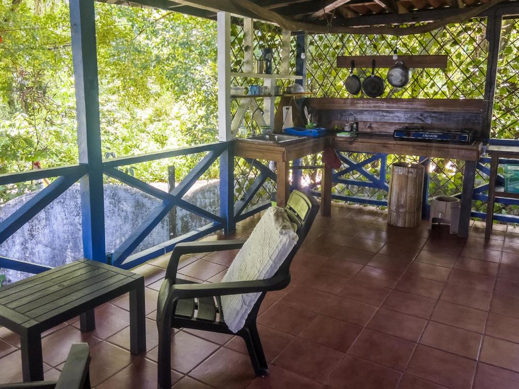 Balkón nebo terasa v ubytování Mosana Reef Garden B&B