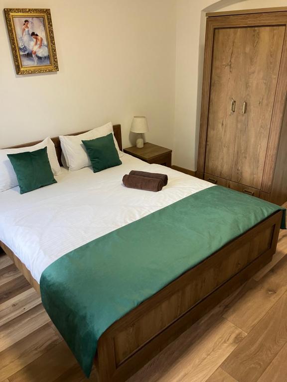 Postel nebo postele na pokoji v ubytování Egrensis Apartments