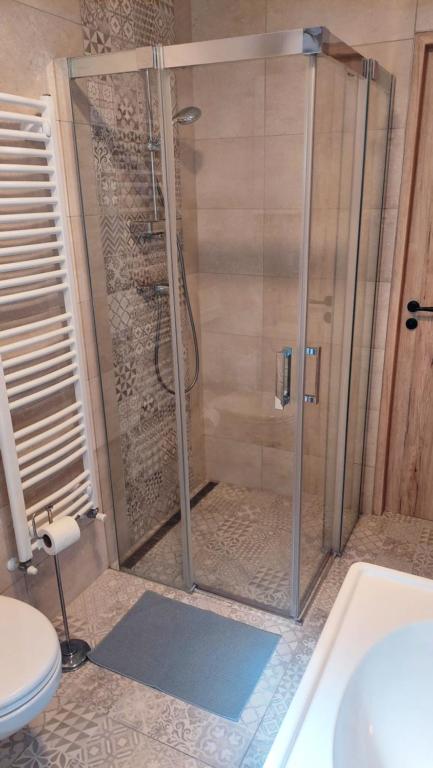 Koupelna v ubytování Lipicai Hotel és Étterem