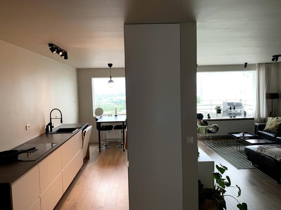 Kuchyň nebo kuchyňský kout v ubytování Apartment with a great view