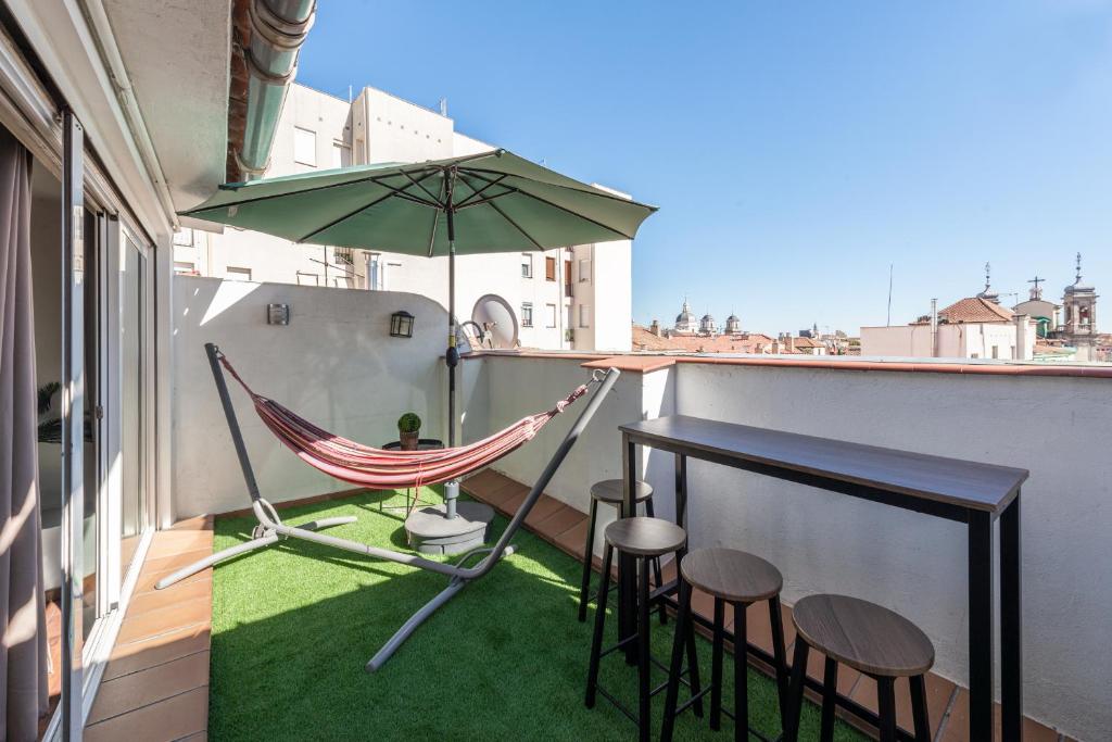 Ático en el centro con terraza y vistas increíbles