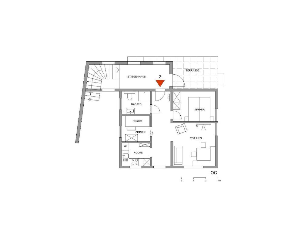 Půdorys ubytování Ferienwohnung Angerlgut