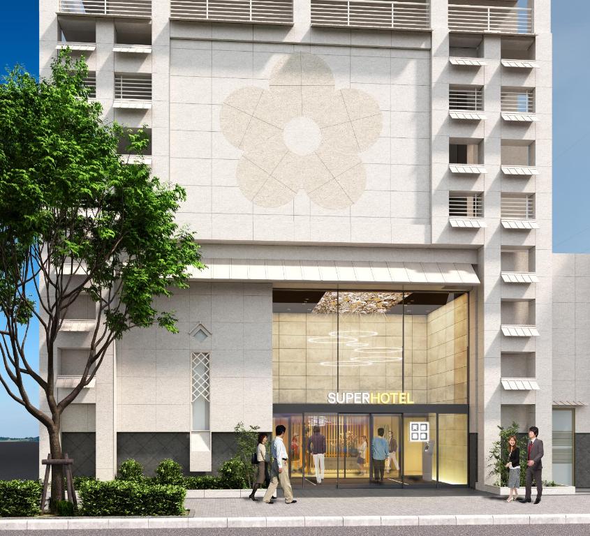 a rendering of the front of a building at Super Hotel Osaka Natural Hot Springs in Osaka