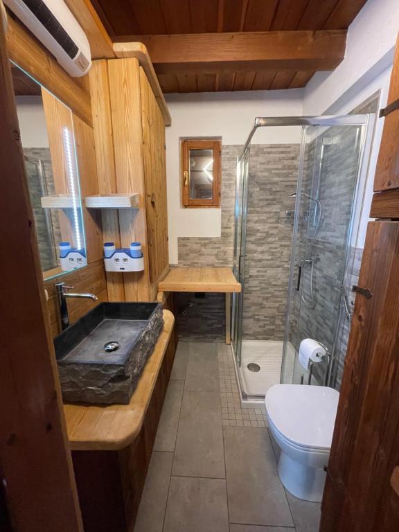 Koupelna v ubytování Hotel Chacaril