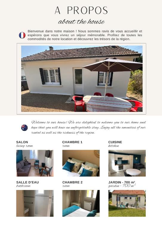La petite maison des gîtes de Joséphine - Twee Slaapkamers Huis