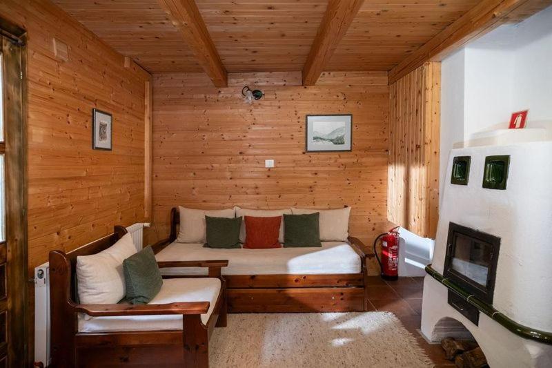 Posezení v ubytování Pristava Lepena Village