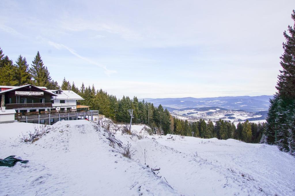 Charmante Ferienwohnung mit Sauna und Schwimmbad im zauberhaften Bayerischen Wald v zimě