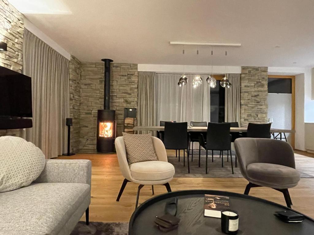Posezení v ubytování Berghof