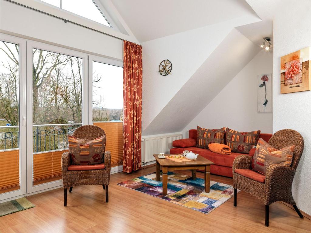 Posezení v ubytování Landhaus Residenz Kirchsee Strandidyll