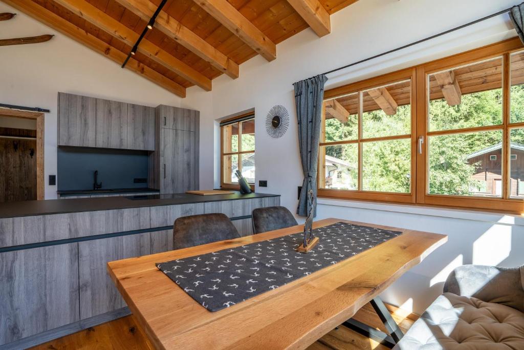 Kuchyň nebo kuchyňský kout v ubytování Apartment Taxer