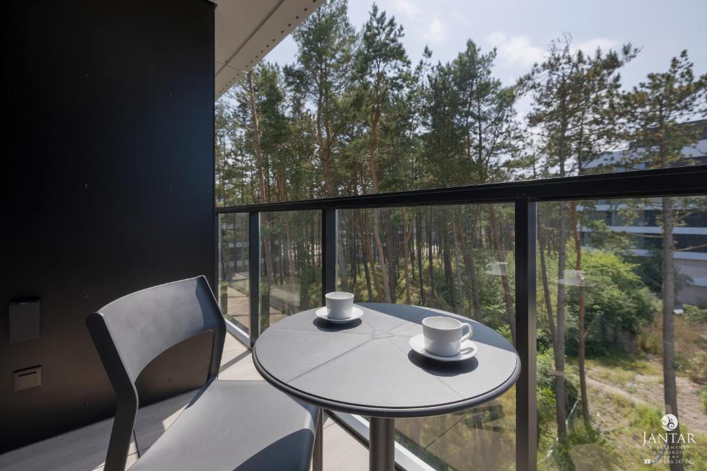Balkón alebo terasa v ubytovaní Shellter Apartments 117 Ł - by Jantar Apartamenty