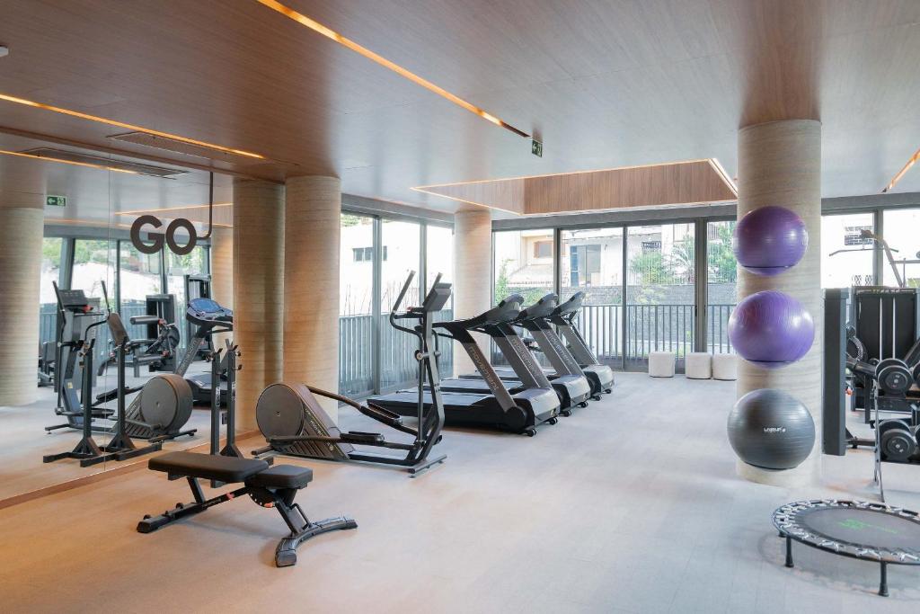 Fitness centrum a/nebo fitness zařízení v ubytování Condomínio GO24