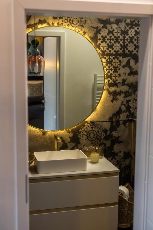 Koupelna v ubytování Stari Toranj IV studio apartman