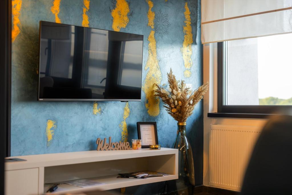 TV a/nebo společenská místnost v ubytování Stari Toranj IV studio apartman